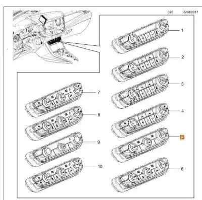 Автозапчасти б/у климат-контроль за opel grandland x selective ссылки oem iam 98177477yx 95525422 28574832
