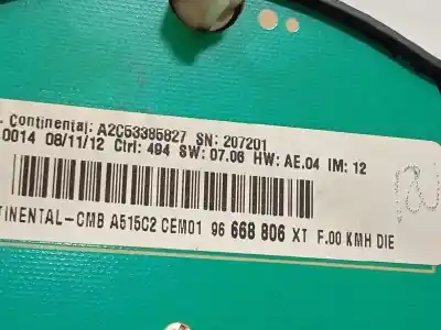 Peça sobressalente para automóvel em segunda mão quadrante por citroen c3 tonic referências oem iam 96668806xt  