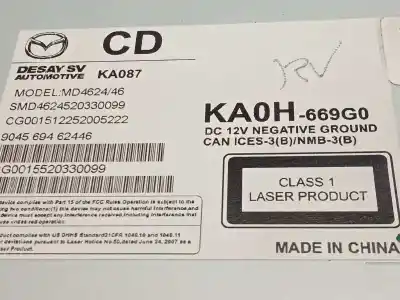 Second-hand car spare part multifunction display for mazda cx-5 2.0 cat oem iam references ka0t611j0a ka0h669g0 