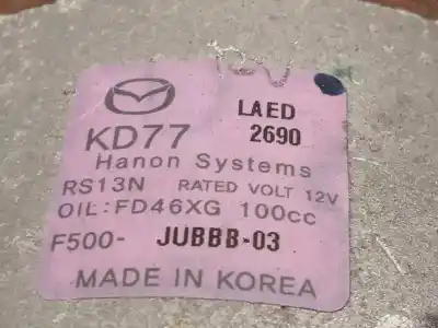 Автозапчасти б/у компрессор кондиционера воздуха за mazda cx-5 2.0 cat ссылки oem iam kd7761450a f500jubbb03 