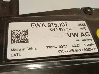 İkinci el araba yedek parçası akü için audi a3 sportback (8ya) 1.0 ltr - hibrido oem iam referansları 5wa915107  