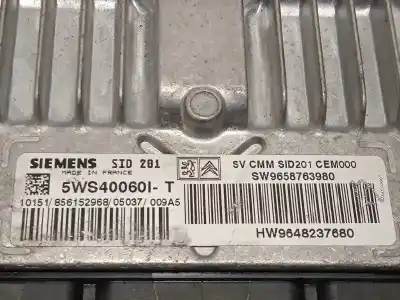 Автозапчастина б/у ебу контролер двигуна для peugeot 607 (s2) marfil pack посилання на oem iam 9648237680 9658763980 5ws40060it