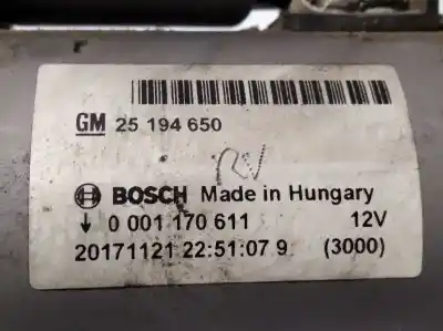 Автозапчасти б/у двигатель запускается за opel mokka 1.4 16v turbo (bivalent. gasolina / lpg) ссылки oem iam 25194650 0001170611 