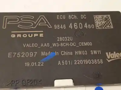 Second-hand car spare part electronic module for citroen c5 x plug-in hybrid 225e oem iam references 9846460480  