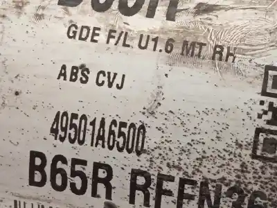 Автозапчастина б/у передня права трансмісія для kia cee´d (jd) 1.6 crdi 136 посилання на oem iam 49501a6500  