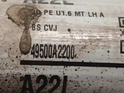 Автозапчастина б/у передня ліва трансмісія для kia cee´d (jd) 1.6 crdi 136 посилання на oem iam 49500a2200  
