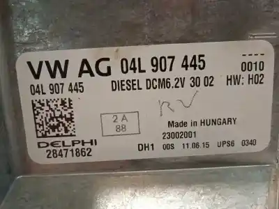 Second-hand car spare part ecu engine control for volkswagen t6 transporter kombi oem iam references 04l907445 28471862 