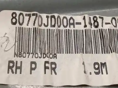 Автозапчасти б/у регулятор стекла переднего правого за nissan qashqai / qashqai +2 i (j10, nj10, jj10e) 2.0 dci ссылки oem iam 80770jd00a  