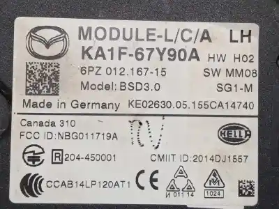 Second-hand car spare part electronic module for mazda cx-5 (kf) 2.2 d oem iam references ka1f67y90a  