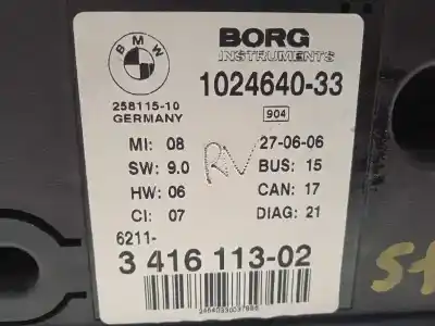 Second-hand car spare part dashboard for bmw x3 (e83) 2.0d oem iam references 62113416113 1024640 3416113