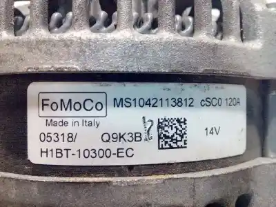 Автозапчастина б/у генератор для ford fiesta (ce1) 1.1 cat посилання на oem iam h1bt10300ec 1042113812 2077261