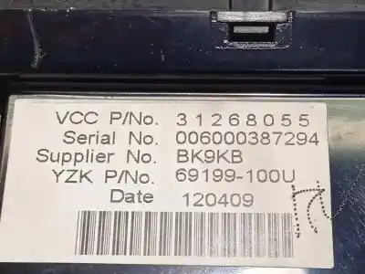 Second-hand car spare part multifunction display for volvo c30 d2 kinetic oem iam references 31268055  