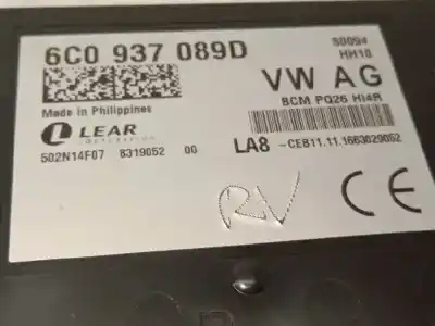 Second-hand car spare part body control unit for skoda rapid (nh3, nk3, nk6) 1.2 tsi oem iam references 6c0937089d  