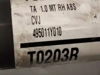 İkinci el araba yedek parçası ön sag sanziman için kia picanto 1.0 cat oem iam referansları 495011y010  