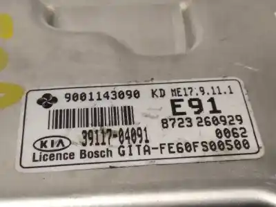 İkinci el araba yedek parçası ecu motor kontrol cihazi için kia picanto 1.0 cat oem iam referansları 3911704091  9001143090