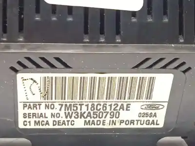 Second-hand car spare part climate control for ford c-max (cb3) 1.6 tdci cat oem iam references 7m5t18c612ae  1698890