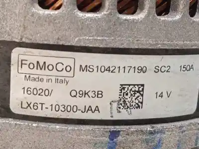 Second-hand car spare part alternator for ford kuga (cbs) titanium oem iam references lx6t10300jaa 1042117190 2455249