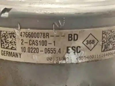 Автозапчастина б/у абс для dacia dokker 1.5 blue dci diesel fap cat посилання на oem iam 476600078r 10022006554 28515242123