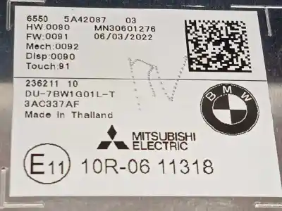 Second-hand car spare part multifunction display for bmw serie x3 (g01) xdrive20d oem iam references 65505a42087 5a42087 