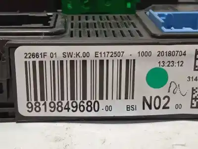 Автозапчастина б/у реле/запоперівник для citroen c-elysée shine посилання на oem iam 9819849680  1631852680