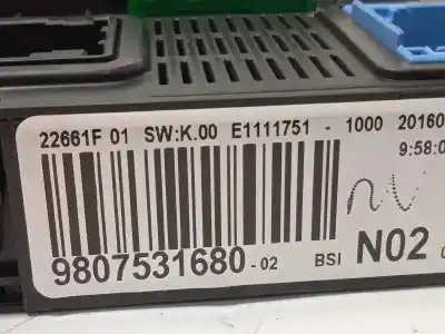 Автозапчасти б/у блок реле/предохранителей за citroen c4 cactus feel ссылки oem iam 9807531680 1612139080 