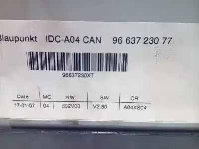 Автозапчастина б/у аудіо система / радіо cd для citroen c4 picasso ii 2.0 bluehdi 135 посилання на oem iam 9663723077  