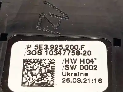 Автозапчастина б/у многофункційне управління для skoda octavia lim. (nx3) 2.0 tdi посилання на oem iam 5e3925200f 5e3925200fvsv 