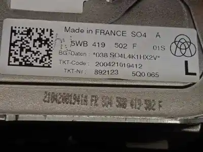 Second-hand car spare part steering column for skoda octavia lim. (nx3) 2.0 tdi oem iam references 5wb419502f  