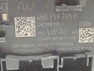 Second-hand car spare part body control unit for porsche macan (typ ) s diesel oem iam references 4h0959795p  