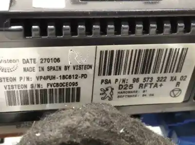 Piesă de schimb auto la mâna a doua panou clima pentru peugeot 407 coupe 2.2 cat referințe oem iam 96573322xa  