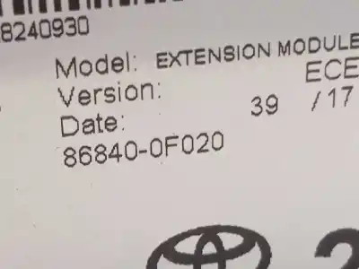 Gebrauchtes Autoersatzteil gps-navigationssystem zum toyota auris (_e18_) 1.8 hybrid (zwe186_) oem-iam-referenzen 868400f020  
