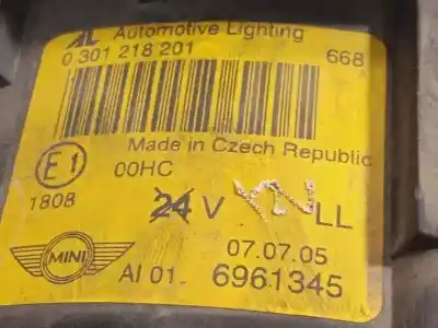 Peça sobressalente para automóvel em segunda mão farol / farolim esquerdo por bmw mini (r50,r53) one referências oem iam 6961345 0301218201 63126961345