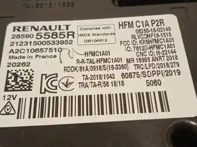 Автозапчасти б/у электронный модуль за renault clio v 1.0 tce bivalent. gasolina / gpl ссылки oem iam 285905585r  