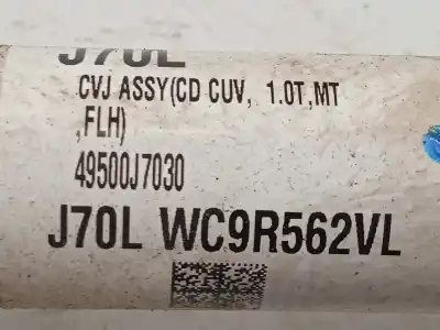 Second-hand car spare part front left transmission for kia xceed 1.0 tgdi cat oem iam references 49500j7030  