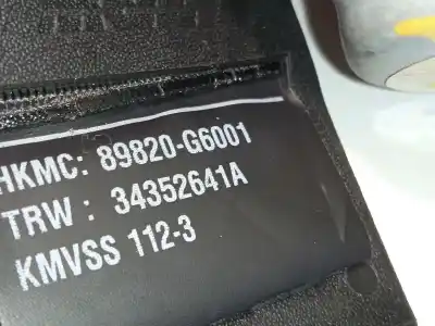 Pièce détachée automobile d'occasion ceinture de sécurité arrière droite pour kia picanto (ja) gt line références oem iam 89820g6001 89820g6001wk 