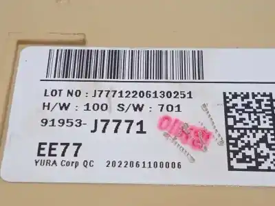 Second-hand car spare part fuse box unit for kia xceed 1.0 tgdi cat oem iam references 91953j7771  