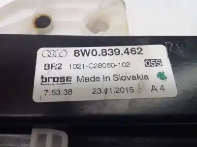 Автозапчасти б/у задний правый стеклорегулятор за audi a4 berlina (8w2) 2.0 16v tdi ссылки oem iam 8w0839462 8w0959812 
