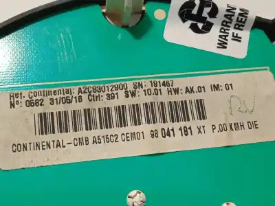 Peça sobressalente para automóvel em segunda mão quadrante por citroen c3 live edition referências oem iam 98041181xt a2c83012900 