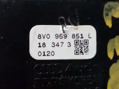 Pezzo di ricambio per auto di seconda mano interruttore alzacristalli anteriore sinistro per audi a3 sedán (8vm) 30 tdi s line riferimenti oem iam 8v0959851l  