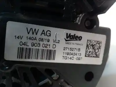 Pièce détachée automobile d'occasion alternateur pour audi a3 sedán (8vm) 30 tdi s line références oem iam 04l903021d tg14c097 