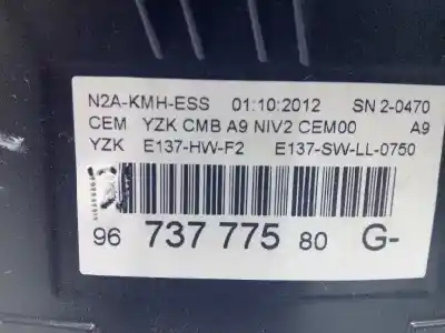 Peça sobressalente para automóvel em segunda mão quadrante por peugeot 208 active referências oem iam 9673777580  