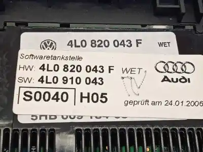 Second-hand car spare part climate control for audi q7 (4l) 3.0 tdi oem iam references 4l0820043f 4l0820043fwet 5hb00918405