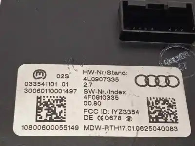 Peça sobressalente para automóvel em segunda mão módulo eletrônico por audi q7 (4l) 3.0 tdi referências oem iam 4l0907335 4f0910335 