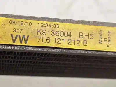 Second-hand car spare part engine oil cooler for audi q7 (4l) 3.0 tdi oem iam references 7l6121212b  