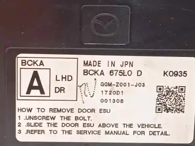 Second-hand car spare part comfort module for mazda cx-30 * oem iam references bcka675l0d  
