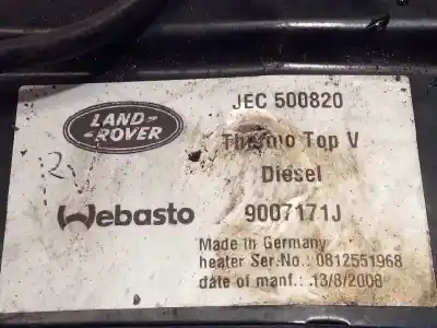 Автозапчастина б/у повне нормальне опалення для land rover range rover (lm) 3.6 td v8 посилання на oem iam jec500820  