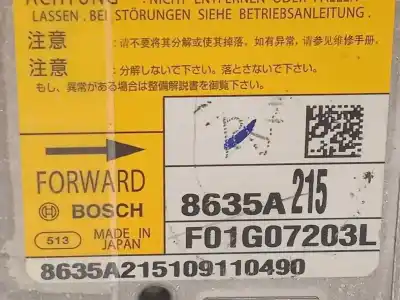 Автозапчастина б/у блок управління подушками безпеки для mitsubishi asx (ga0w) 1.8 di-d cat посилання на oem iam 8635a215 f01g07203l 