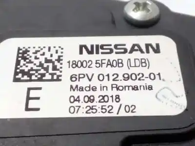 Pièce détachée automobile d'occasion potentiomètre à pédale pour nissan micra v (k14) 0.9 cat références oem iam 180025fa0b 6pv01290201 