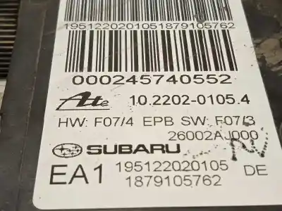 Recambio de automóvil de segunda mano de freno de mano electrico para subaru legacy familiar/outback b13 (bp) 2.0 diesel cat referencias oem iam 26002aj000 10220201054 195122020105