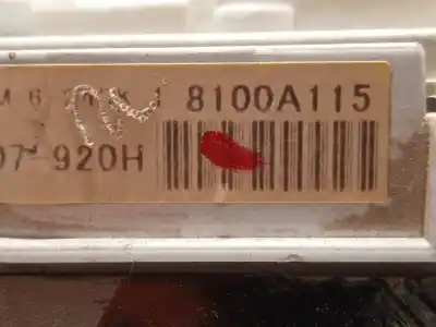 Second-hand car spare part dashboard for mitsubishi outlander (cw0) 2.0 di-d cat oem iam references 8100a115  